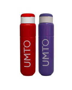 Kit 2 Garrafinhas  para Academia Umto Super-Resistente 500 Ml Vermelho e Lilás