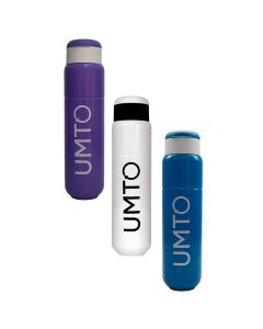 Kit 3 Garrafas Umto Super-Resistente 500 Ml Branca, Lilás e Azul Claro