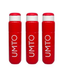 Kit 3 Garrafinhas  para Academia Umto Super-Resistente 500 Ml Vermelha  